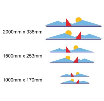 Set Autocollants Pour La Caravane Thème Maritime Mod.10 - Star Sam