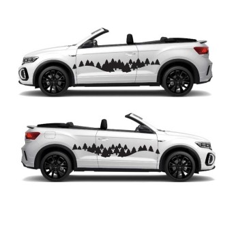 Abstract Style Caravan Sticker Set for Caravans Mod.64 - Star Sam