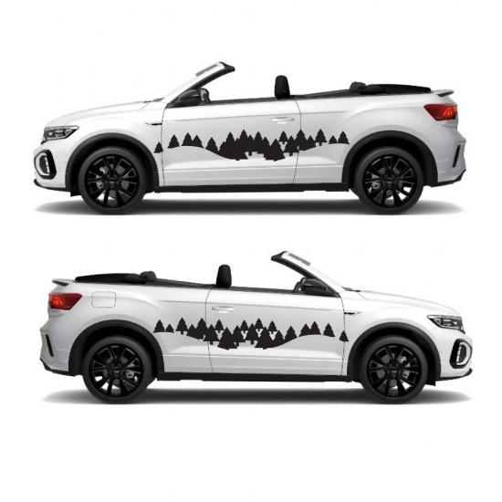 Abstract Style Caravan Sticker Set for Caravans Mod.64 - Star Sam