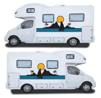 Maritime Themed Caravan Sticker Set Mod.11 - Star Sam