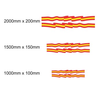 Set Autocollants Pour Caravane Avec Drapeau Espagnol- Star Sam