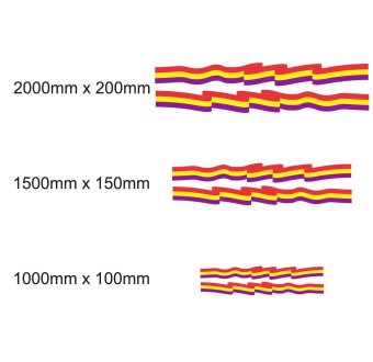 Juego Pegatinas Para Caravanas Bandera Republicana (España) - Star Sam