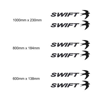 Swift Wohnwagen Aufkleber Set - Star Sam