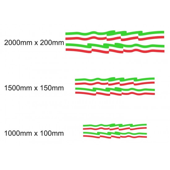 Flaga Włoch Zestaw Naklejek Do Przyczep Kempingowych - Star Sam