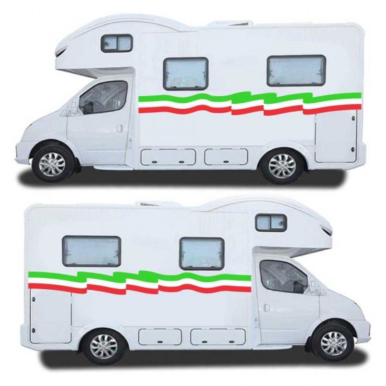 Caravan Sticker Set Italy Flag - Star Sam