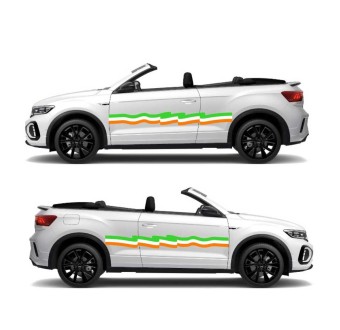 Ireland Flag Caravan Sticker Set - Star Sam