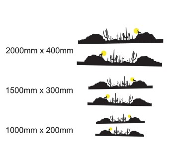 Set Di Adesivi Caravan Wild West Silhouette Mod.2 -  Star Sam