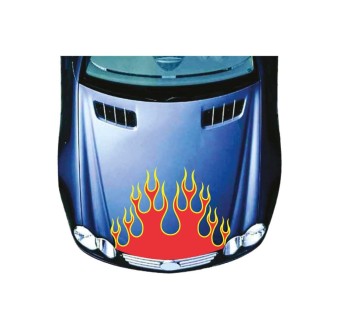 Flames Of Fire Car Bonnet Sticker Set Mod.16 - Star Sam