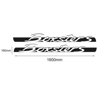 Porsche Boxster S Sidestripe Sticker Set - Star Sam