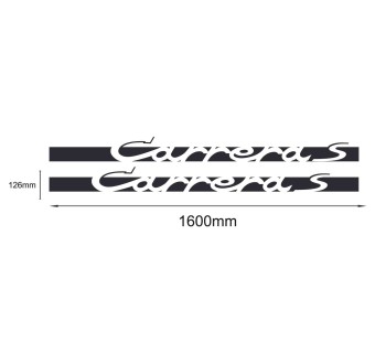 Porsche 911 Carrera S Sidestripe Sticker Set - Star Sam