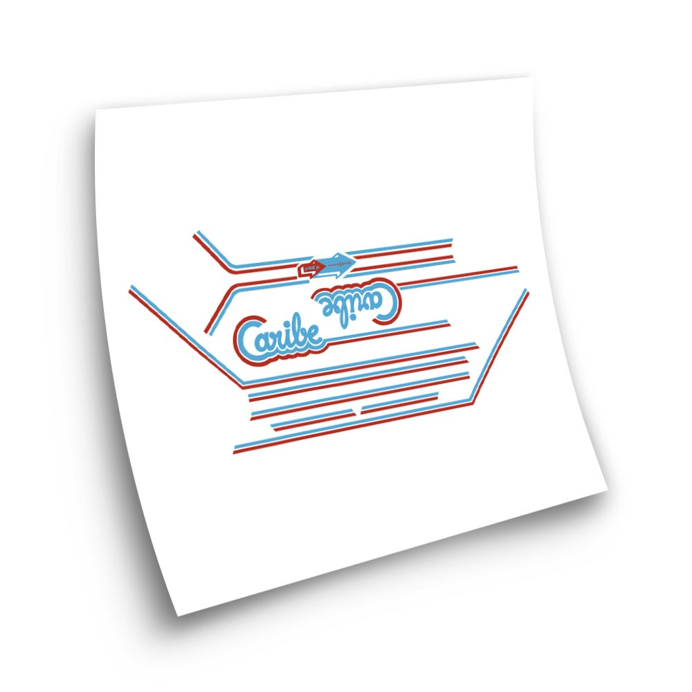 Puch Caribe Motorbike Stickers Sticker Set Grey Colour - Star Sam