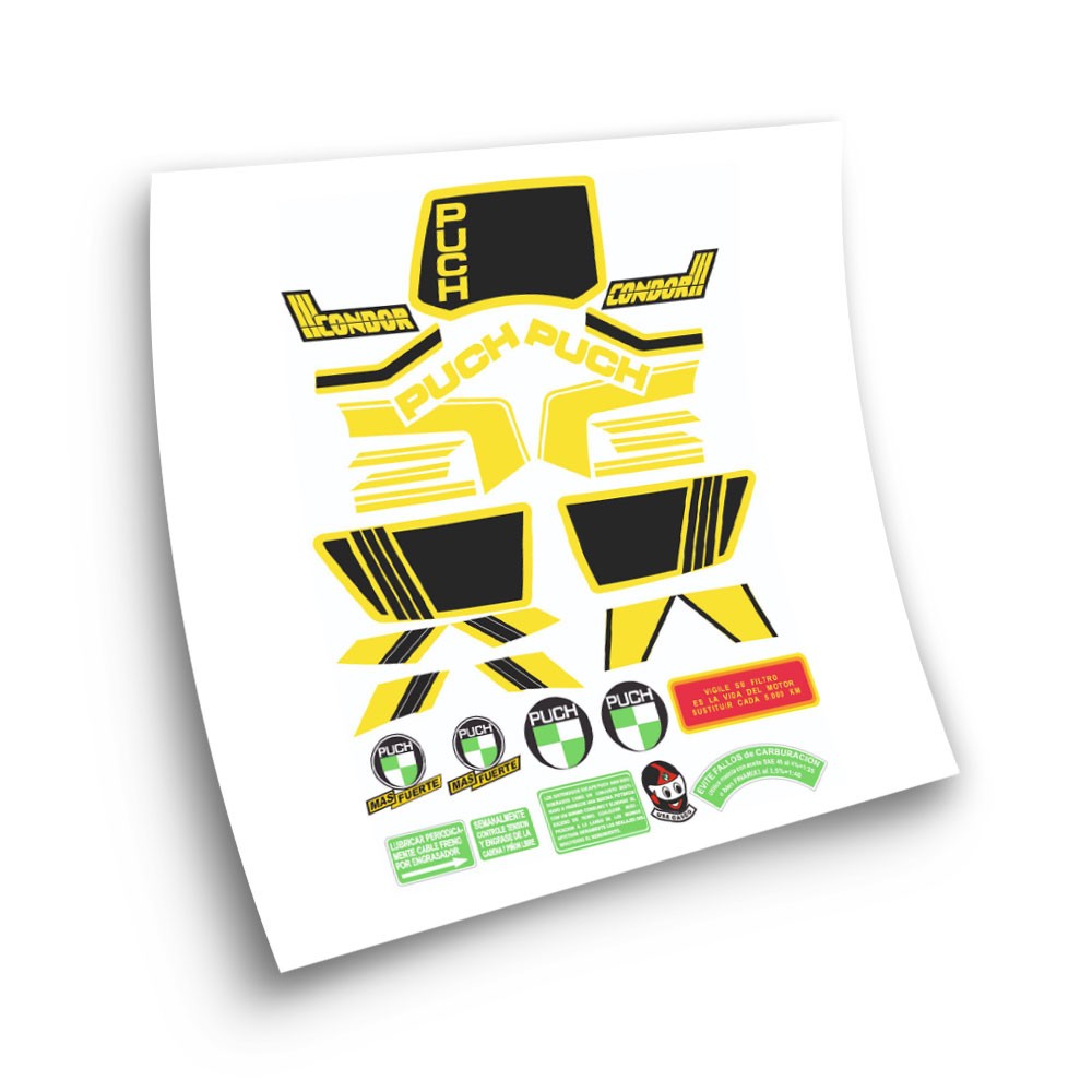 Autocollants Pour Motos Puch Condor III Set de Sticker - Star Sam