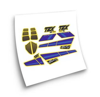 Puch TZX Motorbike Stickers Sticker Set Blue-Yellow - Star Sam