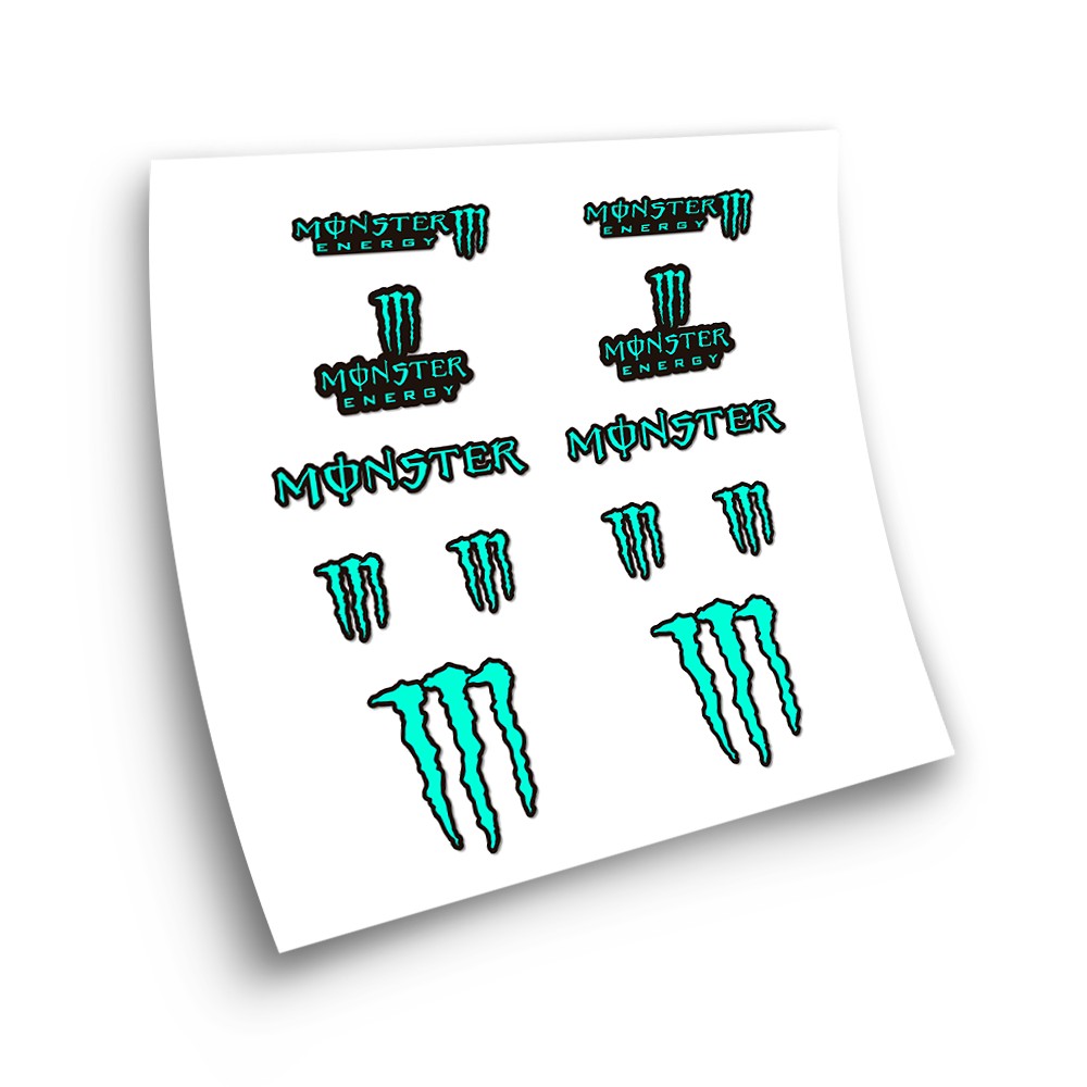 Monster Energy mod-4 logo bike compatible stickers