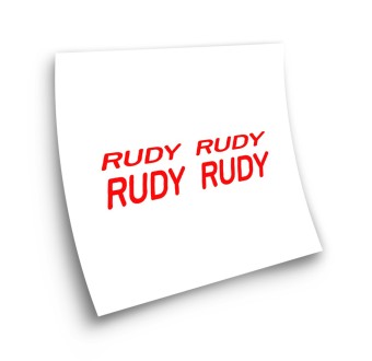 Autocolantes com o logotipo da bicicleta Rudy