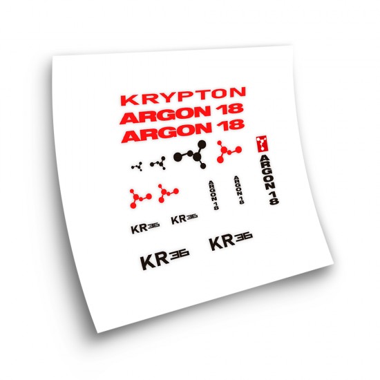 Pegatinas Para Cuadro De Bicicleta Argon K36 Krypton - Star Sam